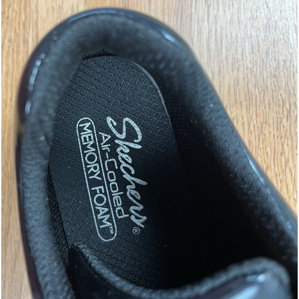 Skechers Jammers Cool Block Shoes Black Faux Patent Leather Women's Size 10 NEW - Picture 12 of 13